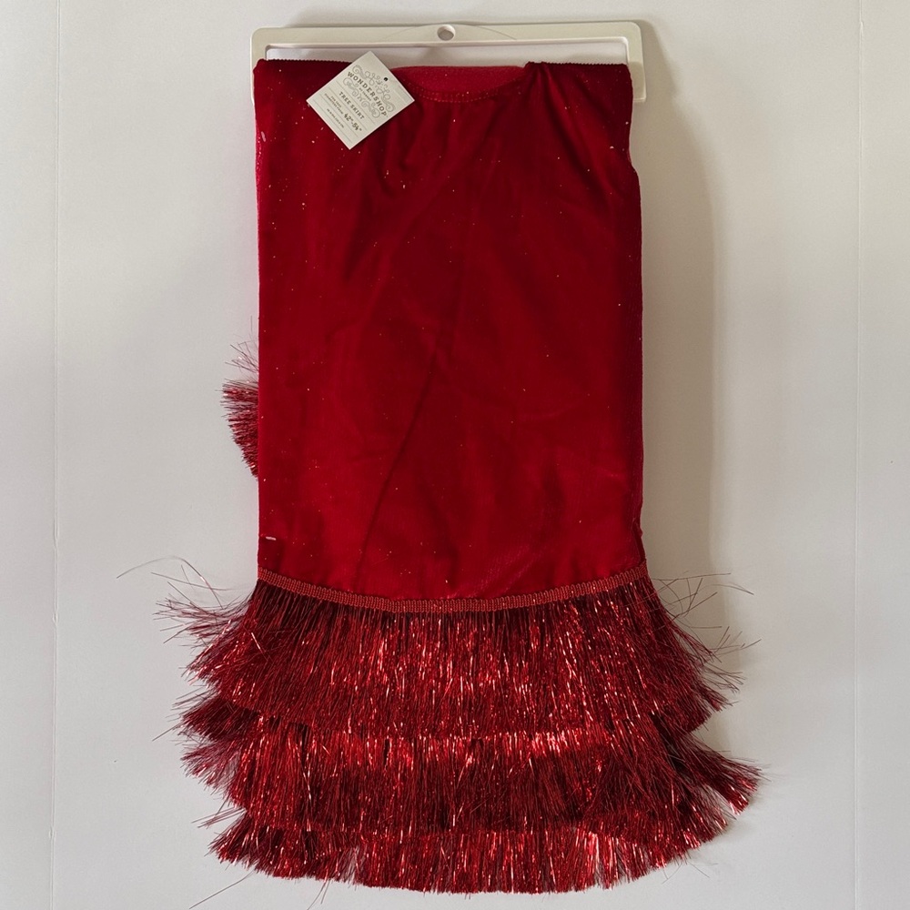 Wondershop Red Fringe Tree Skirt